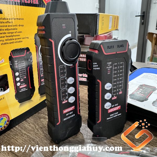 Noyafa NF-802 Máy Test Cáp Mạng cat5, cat6, test POE, QC, NCV, Flash Noyafa NF-802