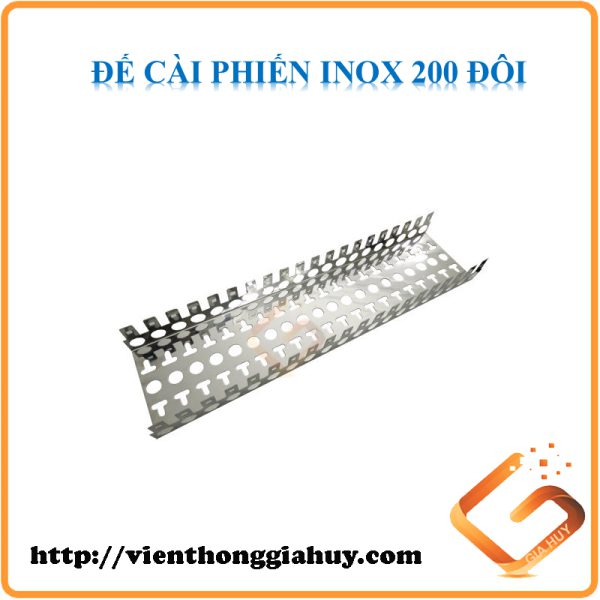 Đế cài, giá Inox gắn phiến – Block 20 phiến 200 đôi (10*20)