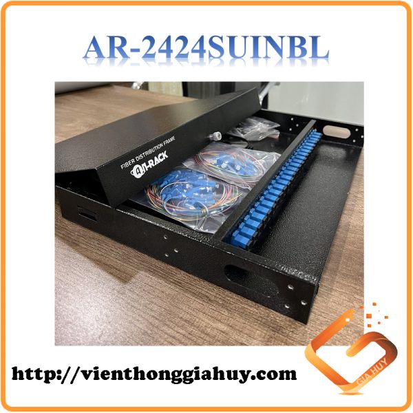 Hộp phối quang ODF 24FO lắp rack trong nhà chuẩn 19' AnRack : AR-2424SUINBL