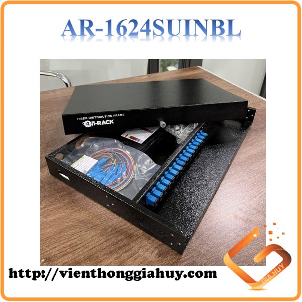 Hộp phối quang ODF 16FO lắp rack trong nhà chuẩn 19' AnRack : AR-1624SUINBL