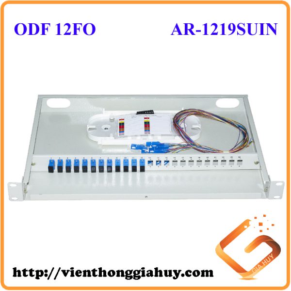 ODF 12 FO indoor đầy đủ phụ kiện chuẩn SC/UPC , mã AR-1219SUIN