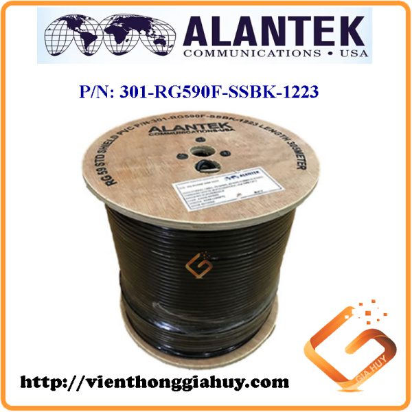 Cáp đồng trục Alantek RG59 có dầu 301-RG590F-SSBK-1223