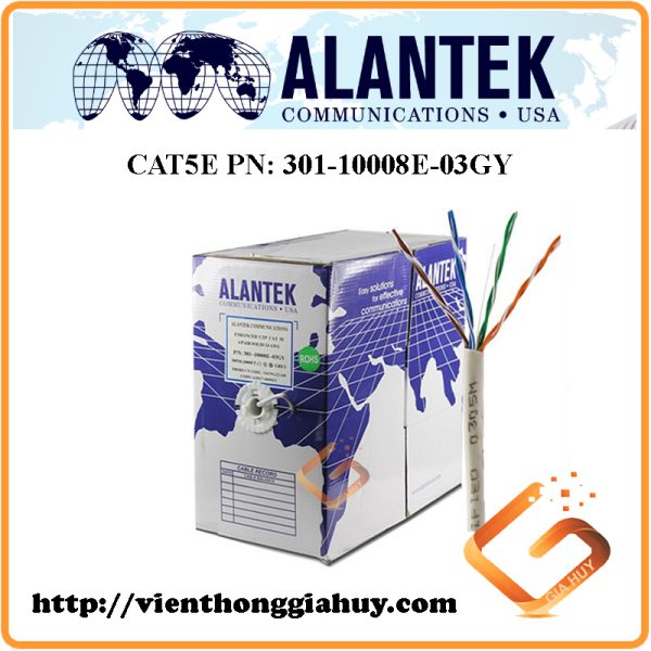 Cáp mạng ALANTEK Cat5e UTP 4 pair 301-10008E-03GY