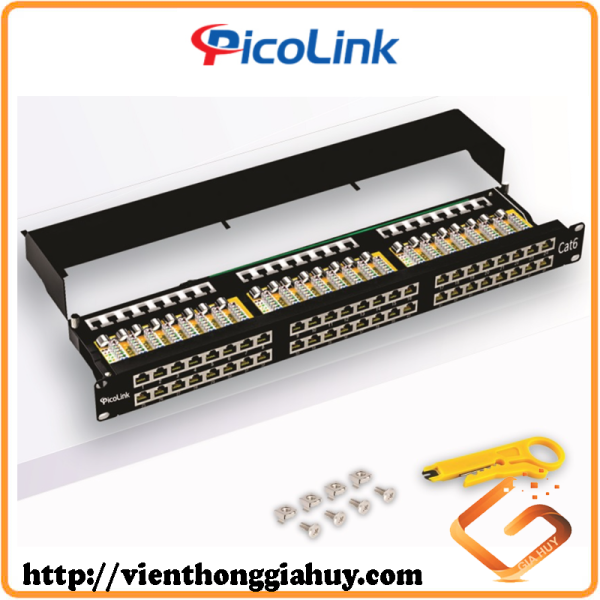 Patch Panel PicoLink CAT6 48 Port Chính Hãng P/N: PL-S2U48 -C6