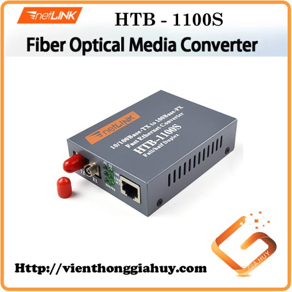 HTB-1100s Bộ chuyển đổi quang điện 2 sợi Converter quang loại 10/100 điện NETLINK 25km