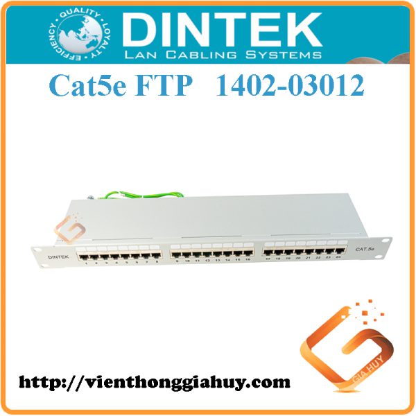 Patch Panel DINTEK Cat5e FTP 24P 1U 1402-03012