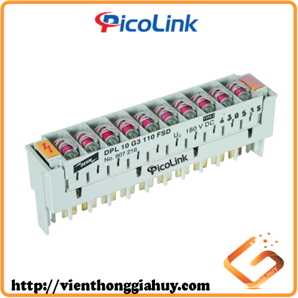 Phiến chống sét 10 đôi, Phiến bảo an KH24, Chính hãng Picolink