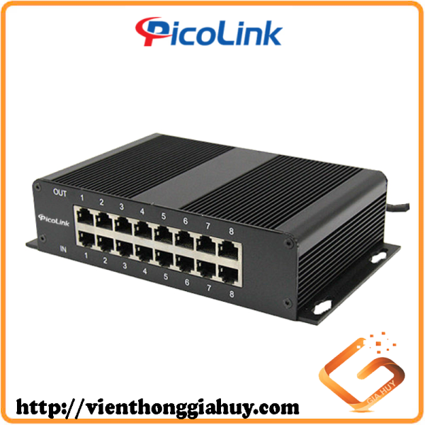 Thiết bị chống sét mạng lan 8 Port, PL-8P-1000POE