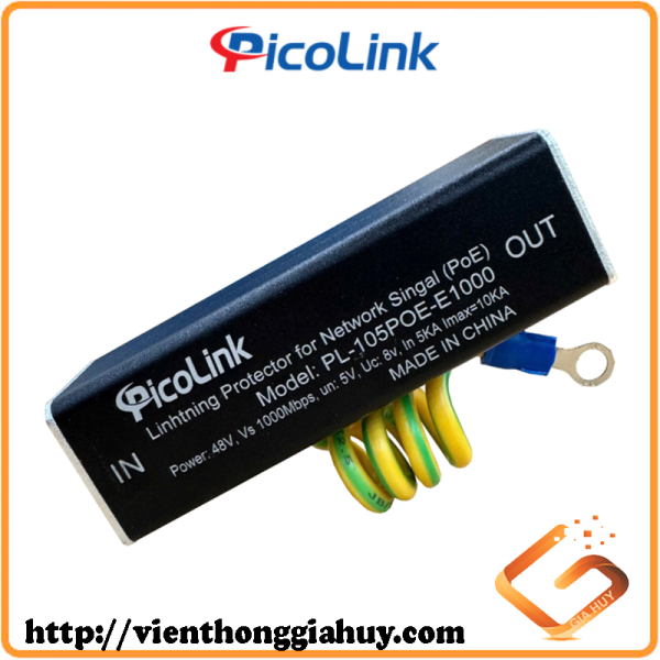 Thiết bị chống sét mạng Lan RJ45, Camera, PL-105POE-E1000