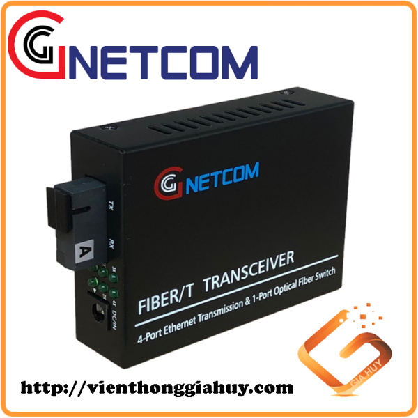 Converter quang Gnetcom 4 Cổng Ethernet 10/100M I PN: GNC-1114S-20A