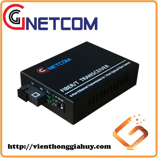 Converter quang Gnetcom 4 Cổng Ethernet 10/100M I PN: GNC-1114S-20B