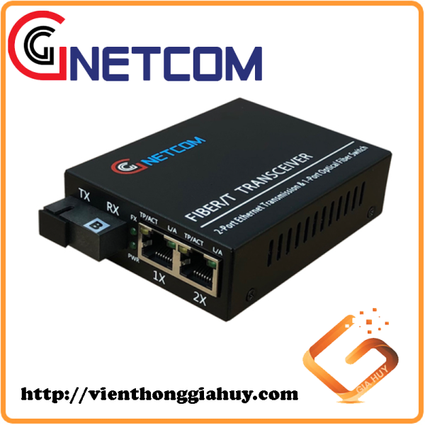 Converter quang Gnetcom 2 Cổng Ethernet 10/100/1000M I PN: GNC-2112S-20B