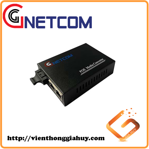 Converter quang POE 2 Port GNETCOM I PN:GNC-6102FE-25 ( 2 Fiber * 2 Ethernet POE 10/100M)