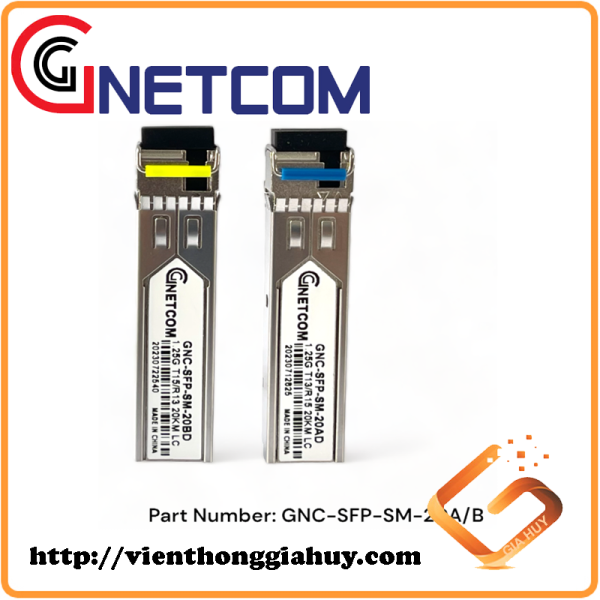 Module quang 1 sợi 1,25Gb Gnetcom GNC-SFP-SM-20AB