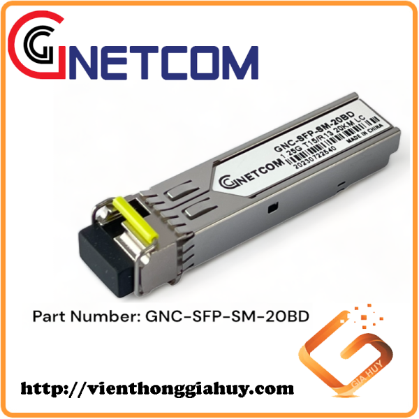 Module quang 1 sợi 1,25Gb Gnetcom | PN: GNC-SFP-SM-20BD