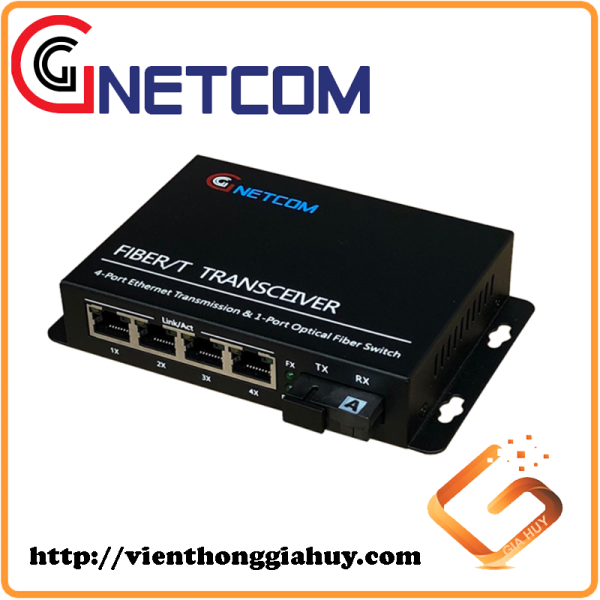 Bộ chuyển đổi quang điện POE GNC-6104GE-20A/B (4 POE + 1 fiber) 10/100/1000Mbps