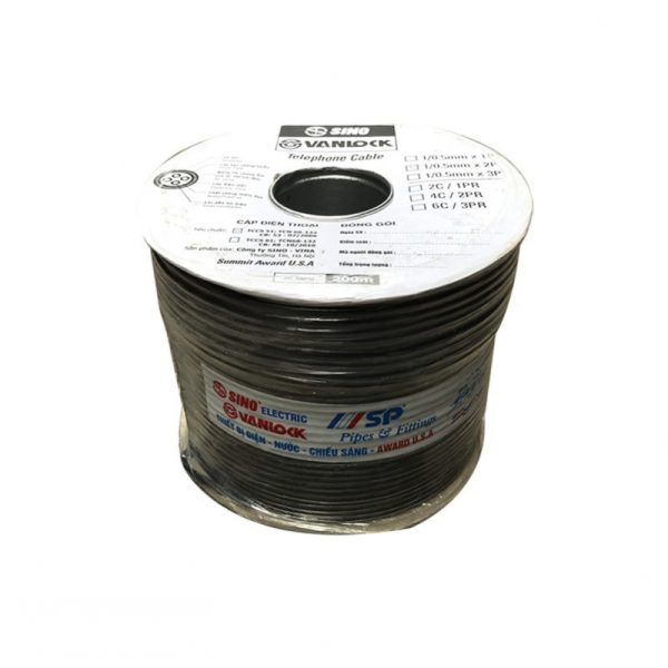 Cáp điện thoại 2 đôi 4 lõi 2x2x0.5 Sino ( 2pair 4 sợi )