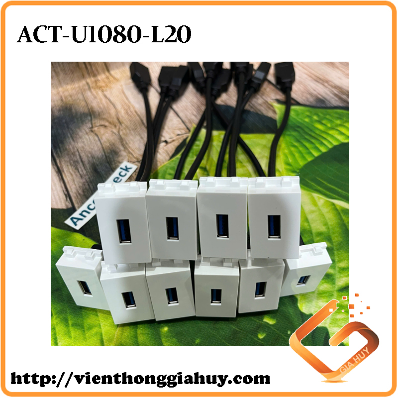 Ổ cắm USB ACT-U1080-L20 Ancomteck Wide - Ảnh 3