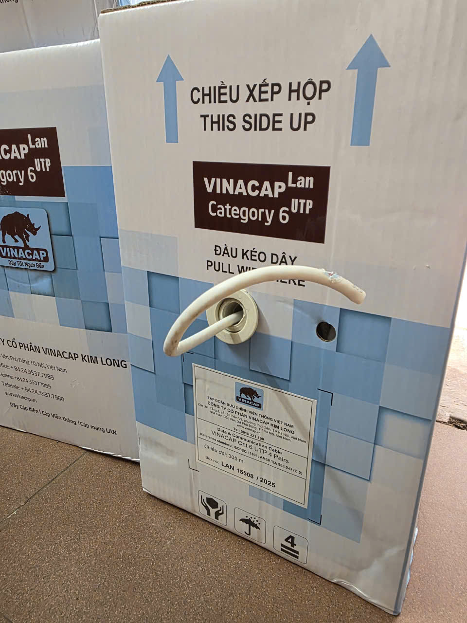 Dây cáp mạng Lan Vinacap Cat6 UTP - Ảnh 2