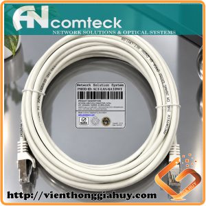 ACT-LAN-6A10WT- Dây nhảy PATCH CORD 10m Cat6A S-FTP, Shielded, LSZH, màu trắng - ANCOMTECK