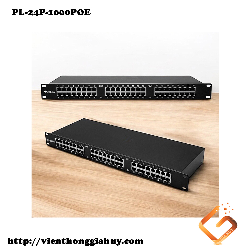 Thiết bị chống sét mạng lan 24 Port Picolink PL-24P-1000POE - Ảnh 2